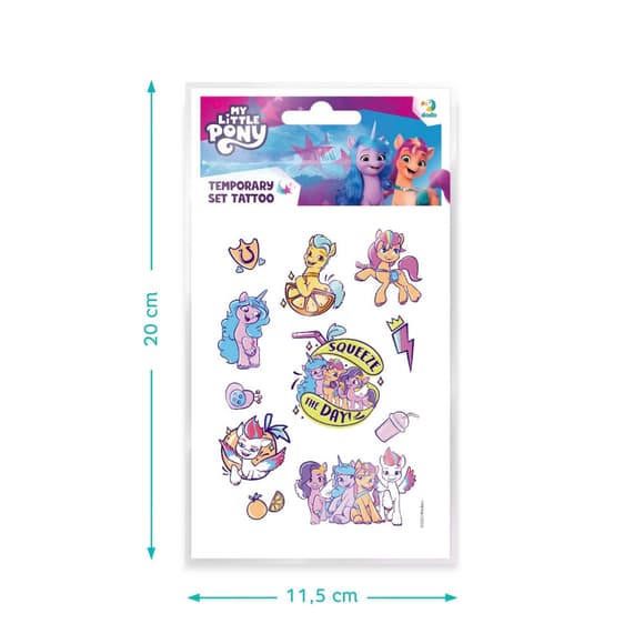 Набір дитячих тимчасових татуювань "My Little Pony" 200438, 4 аркуші