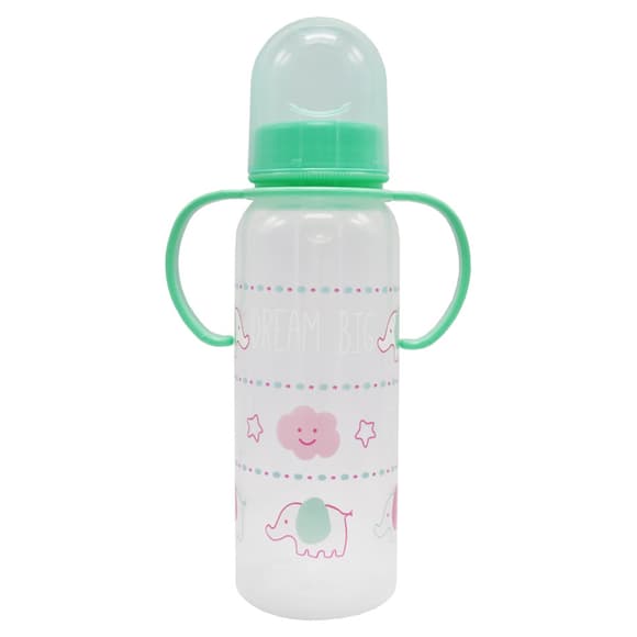 Пляшечка пластикова з ручками MGZ-0207(Green) 250 мл