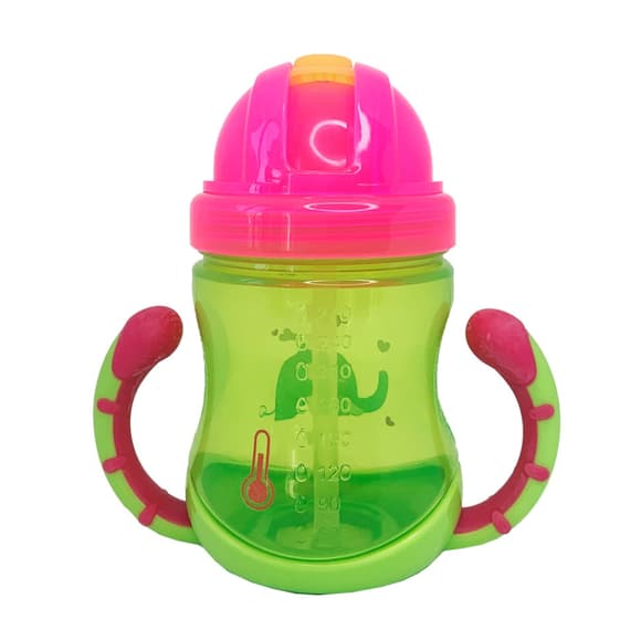 Поїльник дитячий з трубочкою Неон MGZ-0300(Lime) 270 мл