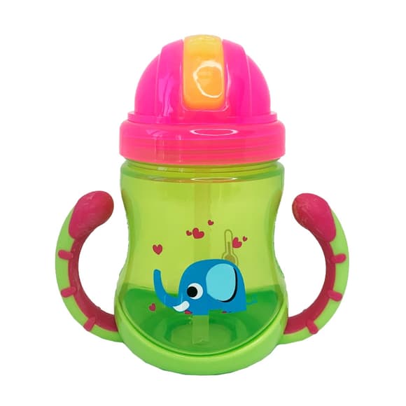 Поїльник дитячий з трубочкою Неон MGZ-0300(Lime) 270 мл