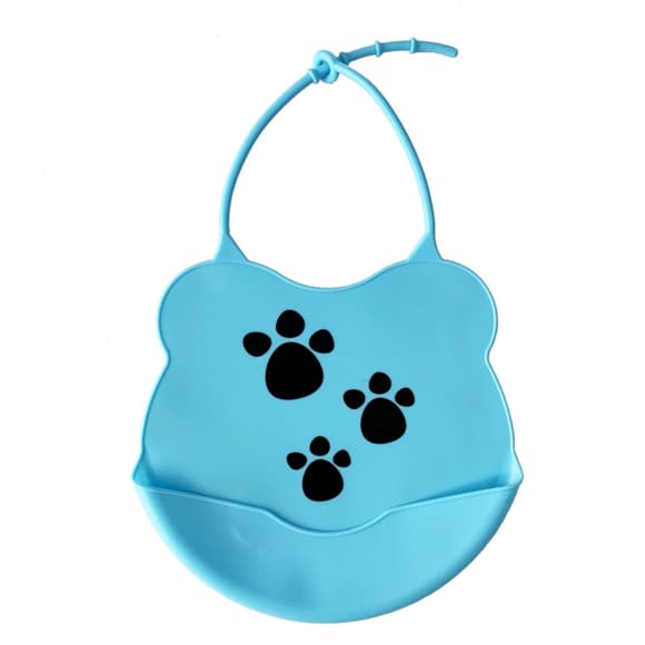 Детск ий слюнявчик Мини  MGZ-0604(Blue) силиконовый