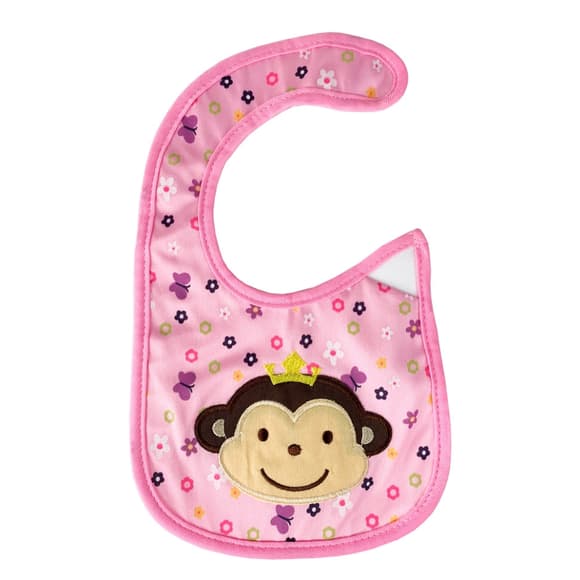 Слюня вчик тканевый "Monkey" MGZ-0614-7 на липучке