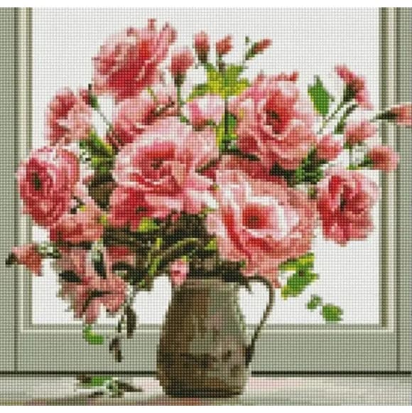 Алмазная мозаика "Аромат букета" AMO7863 40х40 см