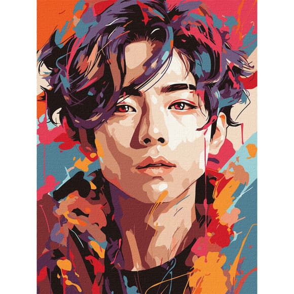 Картина по номерам "Игра цветов" KHO8395 30x40 см