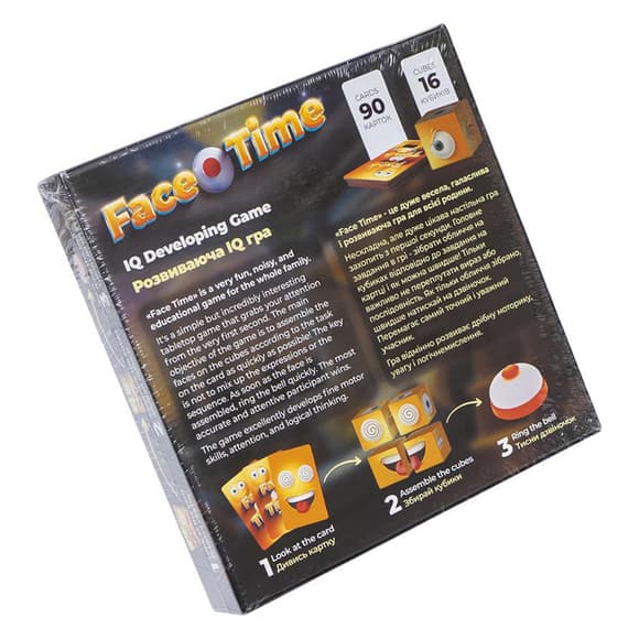 Розвиваюча настільна гра "Face Time" FT-01-01 з дзвіночком