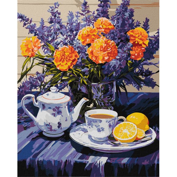 Картина по номерам "Лавандовая гармония" KHO3265 40х50см