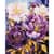 Картина за номерами "Квітковий калейдоскоп з фарбами металік extra" KHO3266 40х50см               