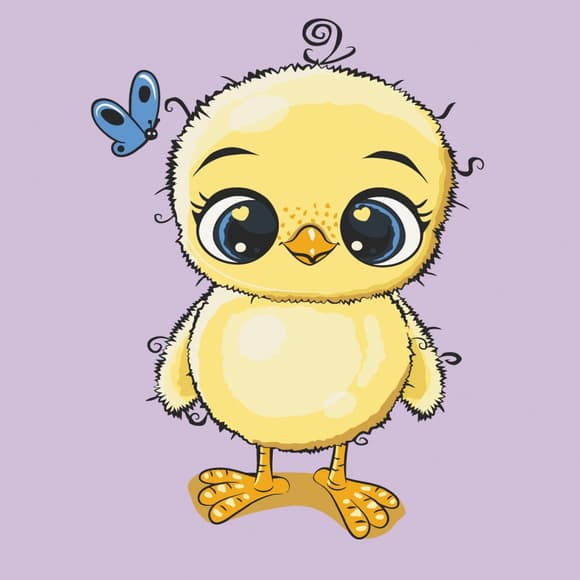 Картина по номерам "Цыпленок" Art Craft 15094-AC 30х30 см