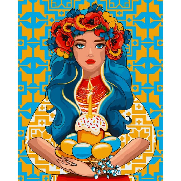 Картина за номерами "Великдень" Art Craft 40х50 см 