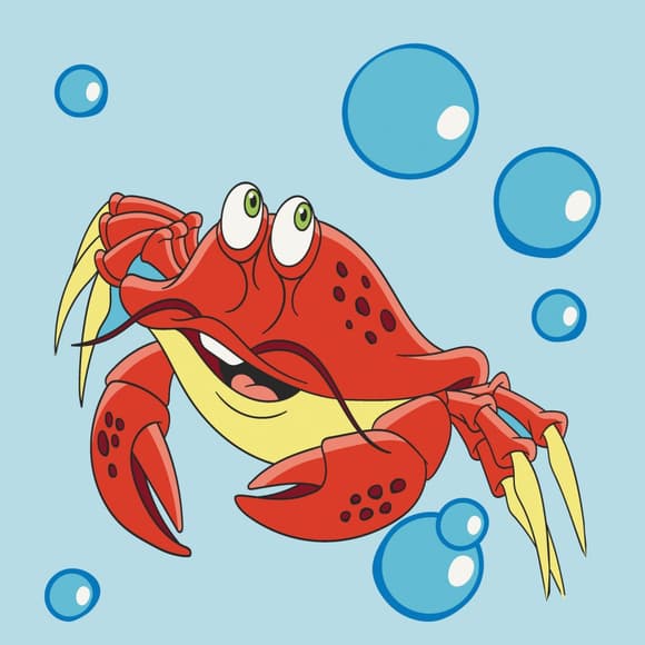 Картина за номерами "Краб" Art Craft 15098-AC 30х30 см                                                               
