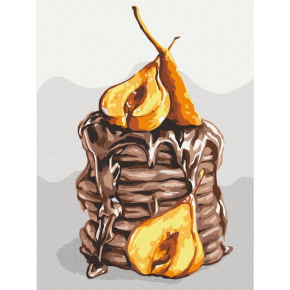 Картина за номерами "Грушева насолода" © Anna Kulyk Brushme RBS53588 30x40 см 