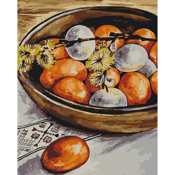 Картина за номерами "Крашанки і верба" © Каріна Зіміна Brushme BS53950 40x50 см 