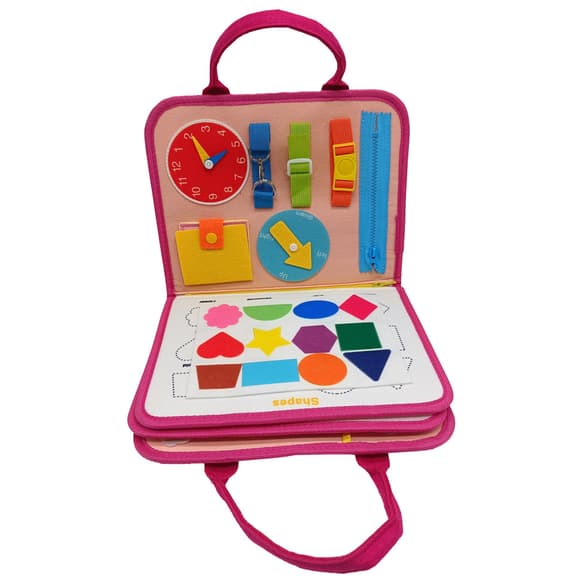 Детская развивающая сумочка-логика XX4028 тактильные, развивающие упражнения, из фетра