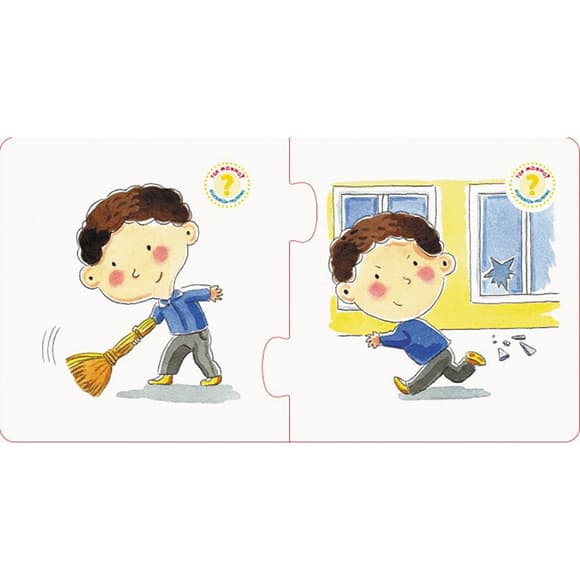 Наст ільна гра Правильно-неправильно У навчальному закладі 973004 з наклейками