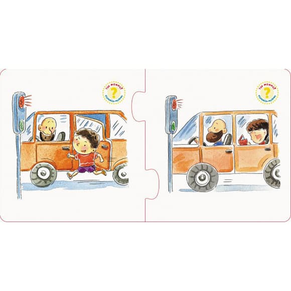 Настольная игра Правильно-неправильно В транспорте 973002 с наклейками