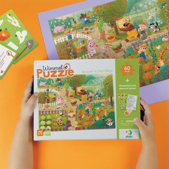 Детский Виммельпазл "Лето в деревне" 300558, 60 элементов