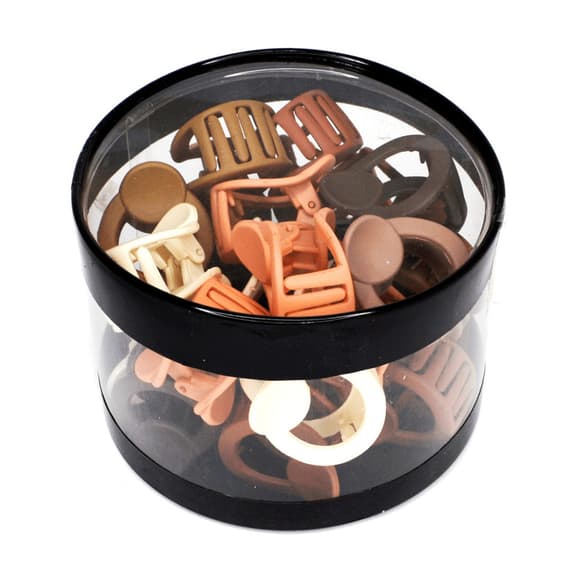 Набор крабиков для волос матовый-S-14 0403-1025, 24 шт