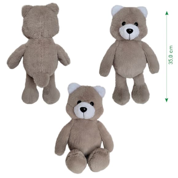 Игрушка мягконабивная пушистый Мишка МС 080501-11 35 см