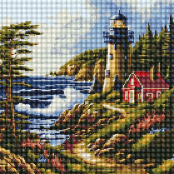 Ал мазная мозаика "Морской бриз" AMO7817 40х40см