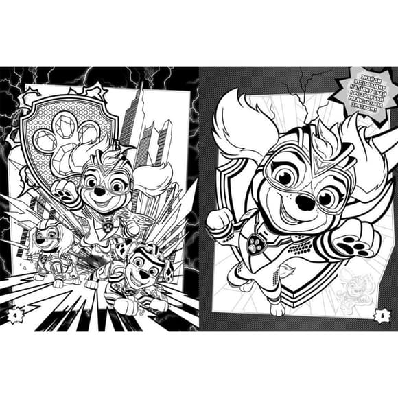 Цветные приключения с наклейками Суперспособности щенков 237005 Щенячий Патруль