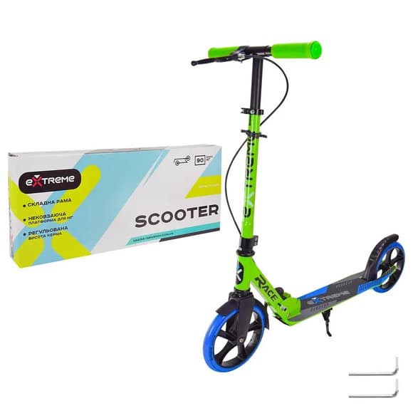 Самокат міський 2-х колісний Scooter Extreme SK2436 синій