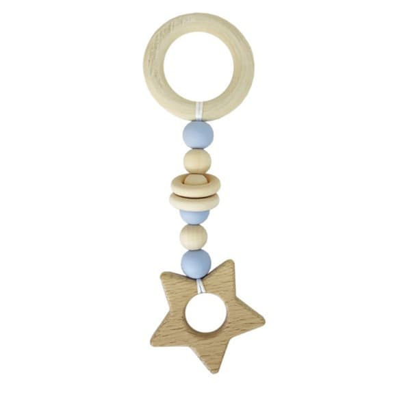 Грызунок деревянный MGZ-0410(Blue) Звезда