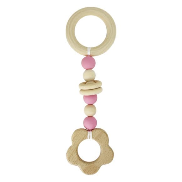 Гризунок дерев'яний MGZ-0410(Pink) Квітка