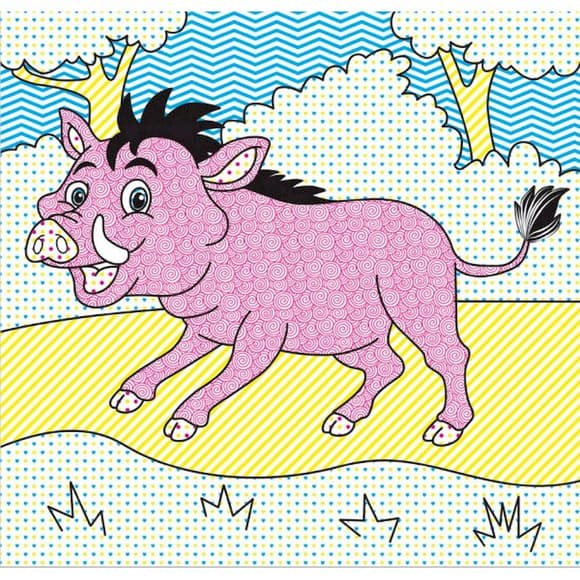 Водні розмальовки Чарівна розмальовка Джунглі 757128, 4 малюнки