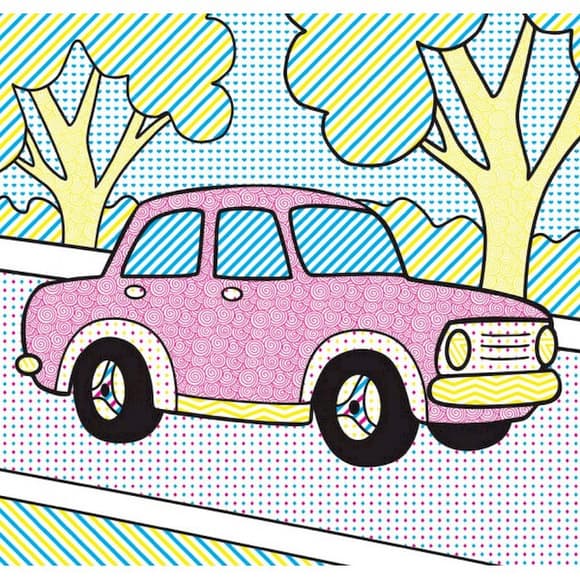 Водные раскраски Волшебная раскраска Машинки 757159, 4 картинки