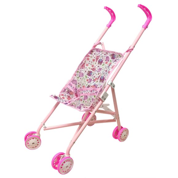 Детская колясочка дл я кукол «Зверята» 9302 W-18 прогулочная, складная