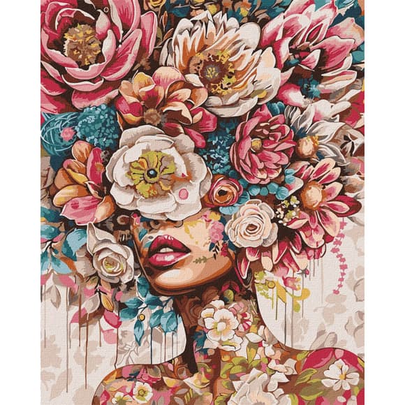 Картина по номерам "Цветочное настроение" KHO8446 40х50 см