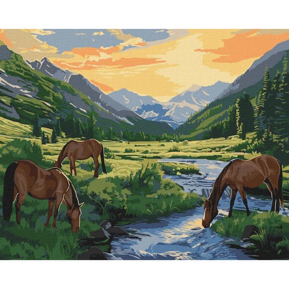 Картина по номерам "Предрассветное время" KHO6605 40х50 см