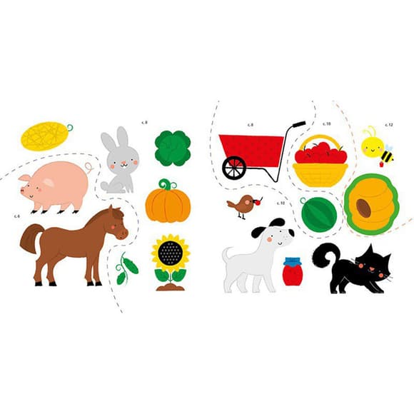 Розвиваюча книжка Мої перші слова На фермі 1829002 з наклейками