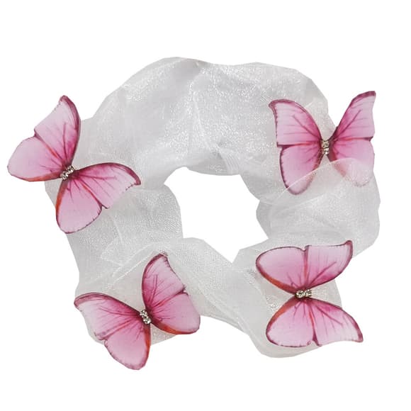 Детская резинка для волос «Воздушная Бабочка» 0303-848 розовая