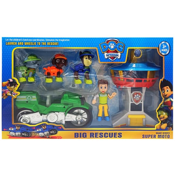 Набор героев "Щенячий патруль" PB9905(Green) фигурки с аксессуарами