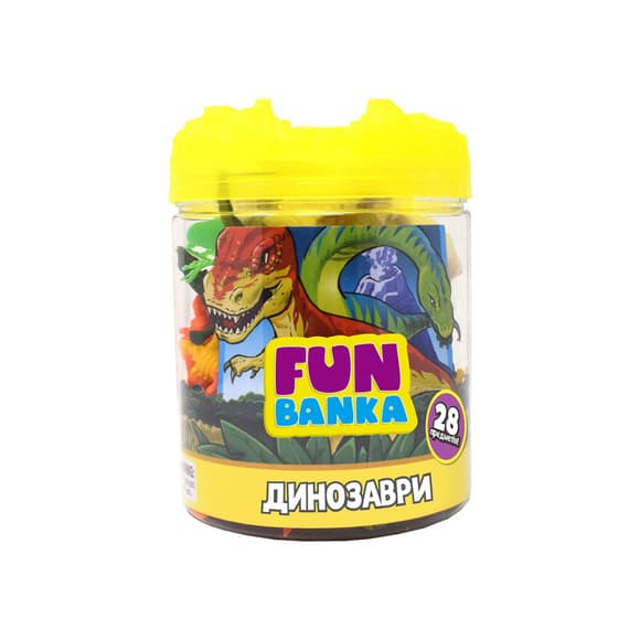 Ігровий набір фігурок Динозаври Fun Banka 320387-UA 28 предметів, міні