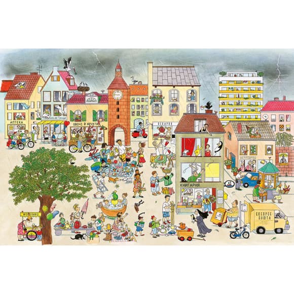 Картонная книга Летний виммельбух 253981, 12 страниц