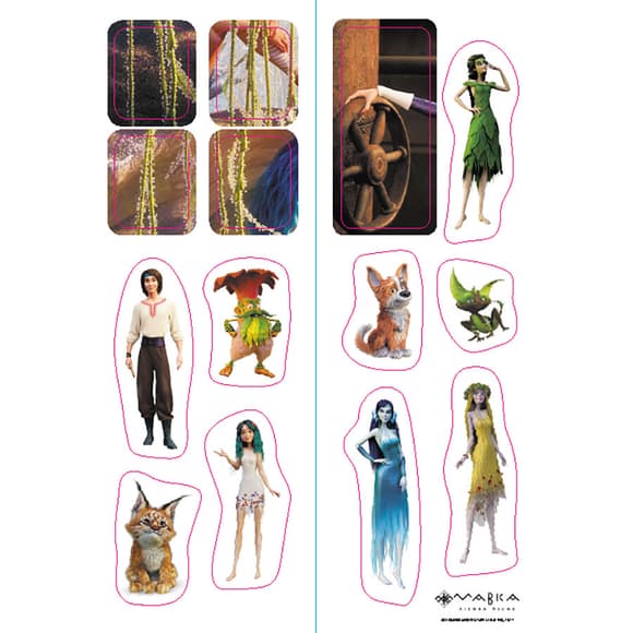 Развивающая тетрадь с наклейками "Мавка Поиграем с Обитателями Леса" 1423013 с плакатом