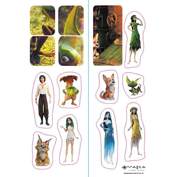 Развивающая тетрадь с наклейками "Мавка Волшебные загадки и лабиринты" 1423011 с плакатом