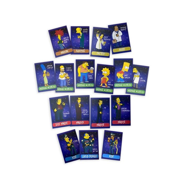 Настольная игра "Мафия "Симпсоны" PLR-0036