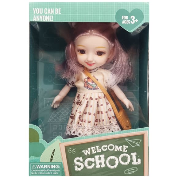 Дитяча лялька "Welcome School" YL605-7/9/10 з сумочкою