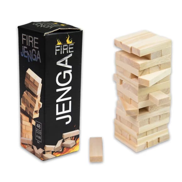 Настільна гра "Fire Jenga" 30848 українською мовою 48 брусків 