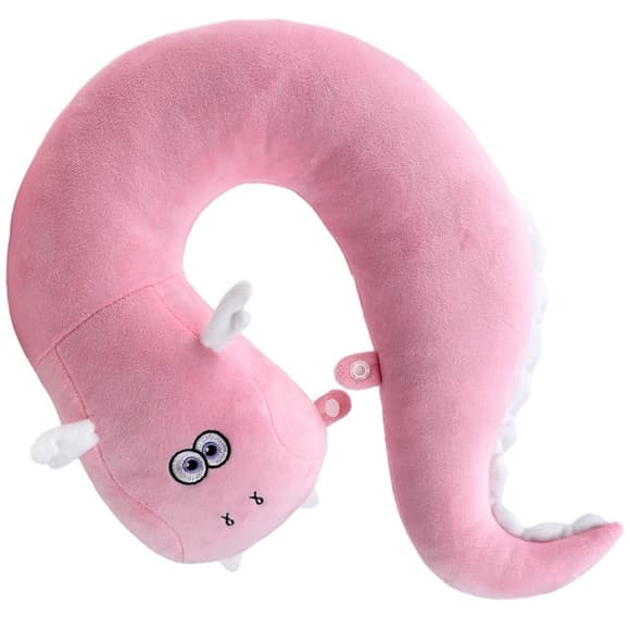 Подушка подголовник Дракон Лили FWPDGNLILY23PK000 розовая 37 см