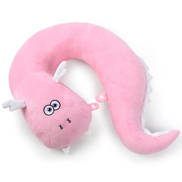 Подушка подголовник Дракон Лили FWPDGNLILY23PK000 розовая 37 см