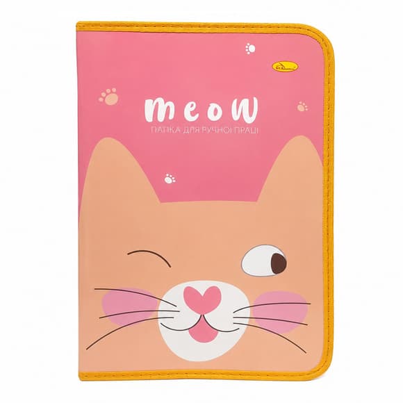 Папка для ручного труда на молнии А4 "Cat Meow" АП-1002-1 