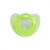 Дитяча силіконова пустушка "Салатове серце" MGZ-0517(Green) кругла