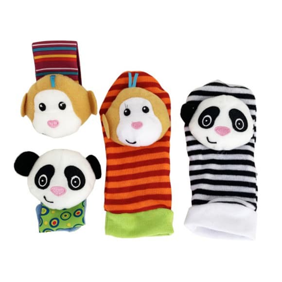 Дитячий набір: шкарпетки та браслетики "Мавпа та панда" MGZ-1208