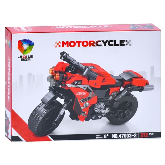 Детский конструктор "Мотоцикл" 47003-2, 272 элемента 