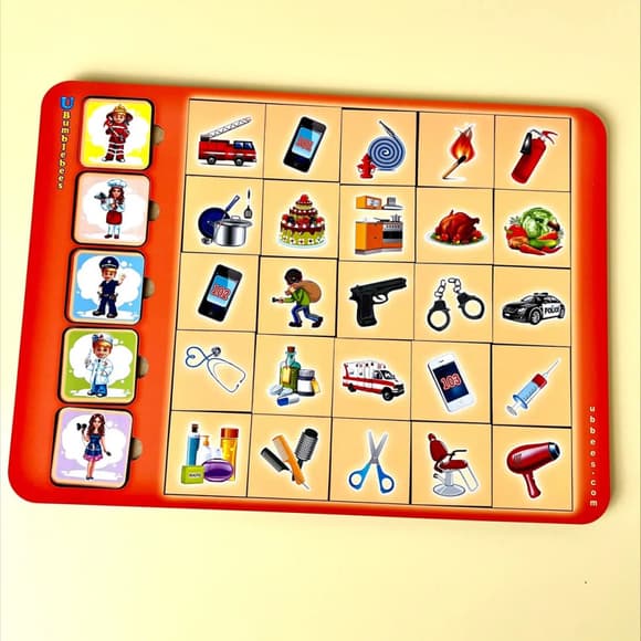 Дерев'яний пазл-вкладиш "Асоціації-професії" (ПСД073) PSD073