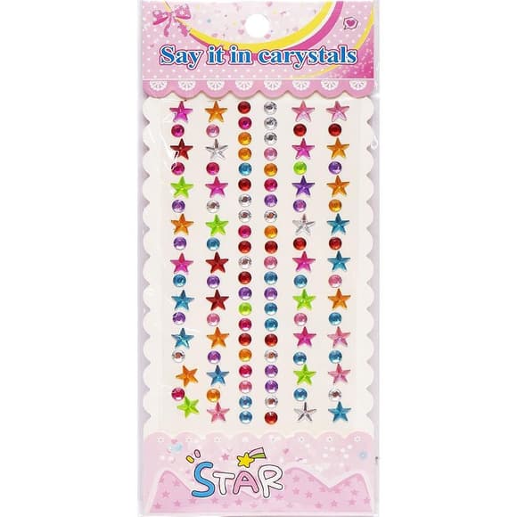 Наклейка камни "Звездочки" XY-005 для авто, ноутбуков, телефонов